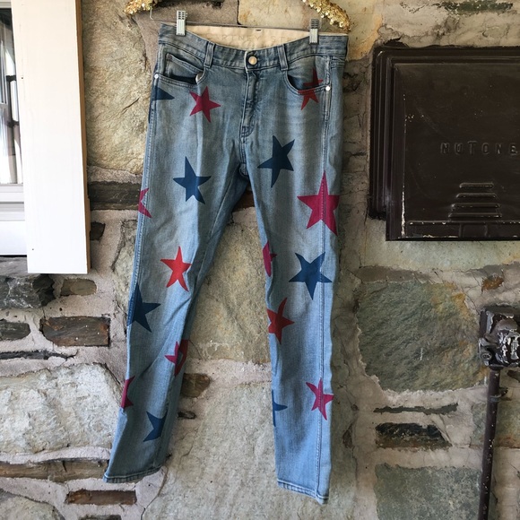 Stella McCartney Skinny Boyfriend Jeans With Stars - Picture 2 of 8